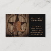 cowboylaarzen western land visitekaartje (Voorkant)