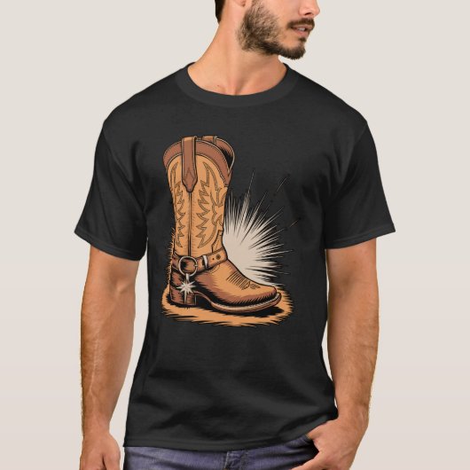 Cowboylaarzen Western T-shirt (Voorkant)