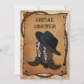 cowboylaarzen western Vrijgezellenfeest Kaart (Voorkant)