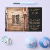 cowboylaarzen westerne mode flyer (Enkel)