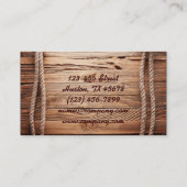  cowboylaarzen westerne mode visitekaartje (Achterkant)