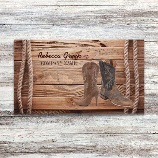  cowboylaarzen westerne mode visitekaartje