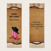 cowboylaarzen westerne persoonlijke cadeauLabels Mini Visitekaartjes (Voorkant /achterkant)