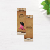 cowboylaarzen westerne persoonlijke cadeauLabels Mini Visitekaartjes (Bureau)