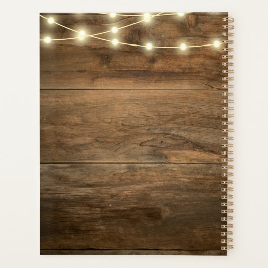 Cowboylaarzen Zonnebloem Land Western Bruiloft Planner (Achterkant)