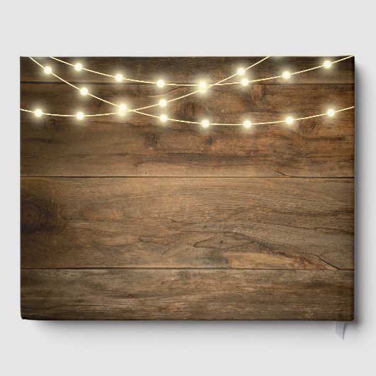 Cowboylaarzen Zonnebloem Westerne bruiloft Gastenboek (Achterkant)