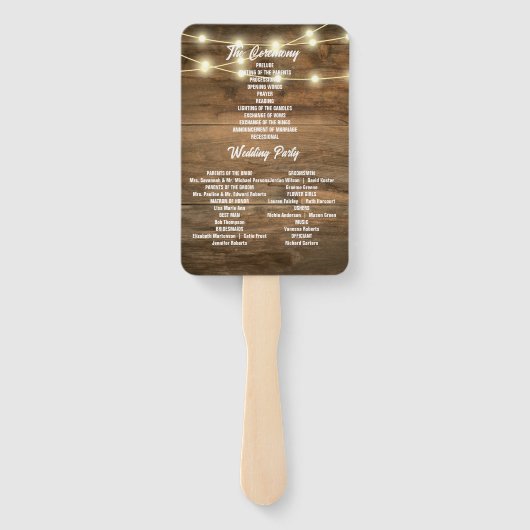 Cowboylaarzen Zonnebloem Westerne huwelijksprogram Handwaaier (Achterkant)