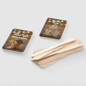 Cowboylaarzen Zonnebloem Westerne huwelijksprogram Handwaaier (Niet-gemonteerd)