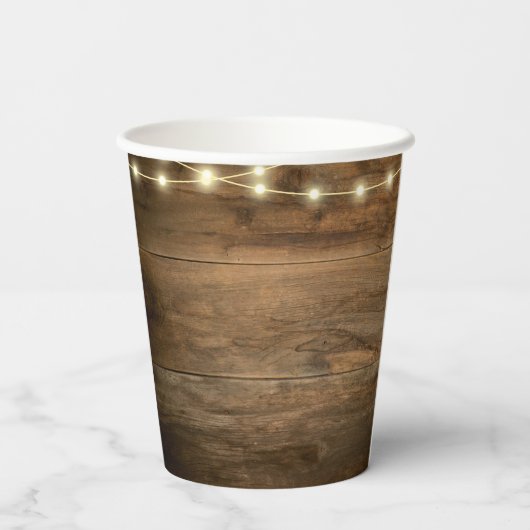 Cowboylaarzen Zonnebloem Westerse Bruiloft Papieren Bekers (Achterkant)