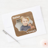 Cowboyleer met Paard Custom Vierkante Sticker (Envelop)