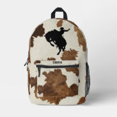 cowboyrugzak | Gepersonaliseerde Westerne Rodeo Bedrukte Rugzak (Voorkant)