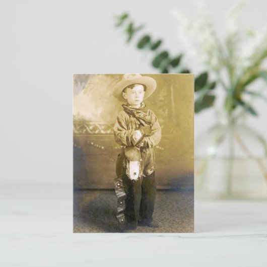  cowboys 18 briefkaart (Staand voorkant)