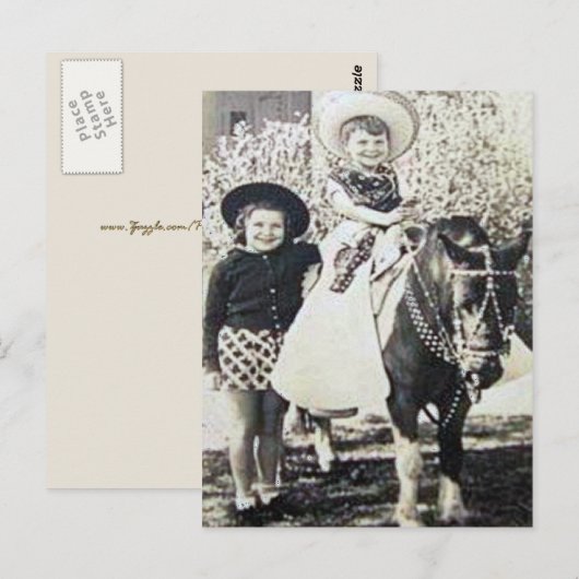  cowboys 25 briefkaart (Voorkant / Achterkant)