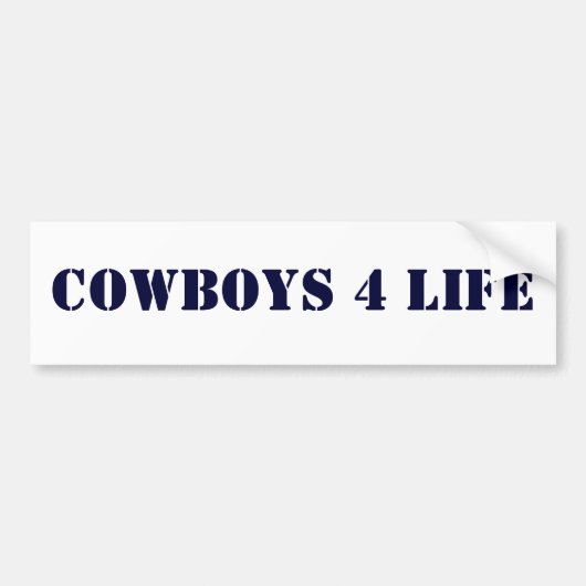 Cowboys 4 Life Bumpersticker (Voorkant)