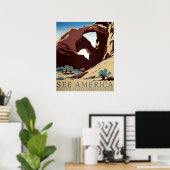  Cowboys American Western Art WPA Poster (Thuiskantoor)