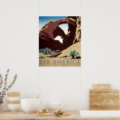  Cowboys American Western Art WPA Poster (Keuken)