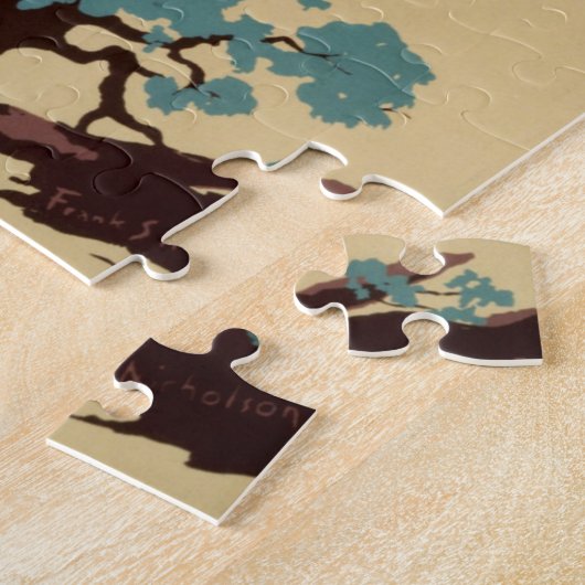  Cowboys American Western Art WPA-Poster Legpuzzel (Zijkant)