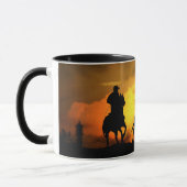 Cowboys and Steers Southwestern Sunset Mok (Links)