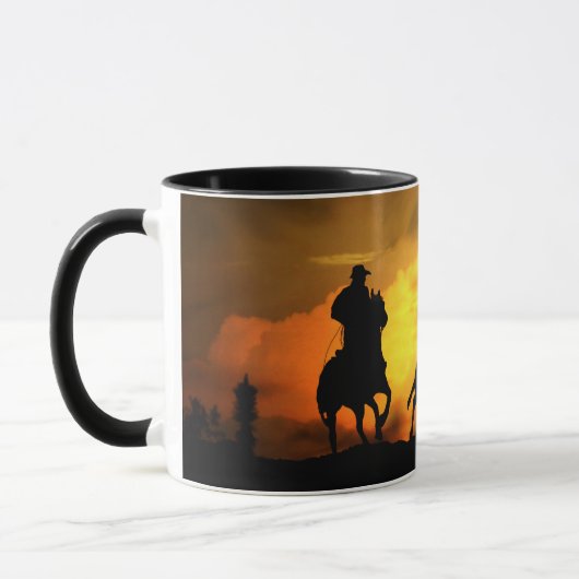 Cowboys and Steers Southwestern Sunset Mok (Links)