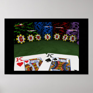 Cowboys - Big Slick Poker Poster