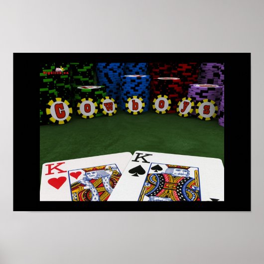 Cowboys - Big Slick Poker Poster (Voorkant)