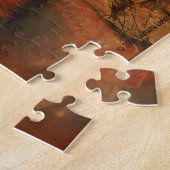 Cowboys - Boots, Wilde Paarden & Westerne Zonsonde Legpuzzel (Zijkant)