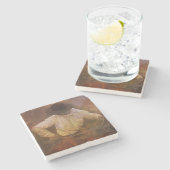 Cowboys - Boots, Wilde Paarden & Westerne Zonsonde Stenen Onderzetter (Zijkant)