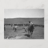 Cowboys branding briefkaart (Voorkant)