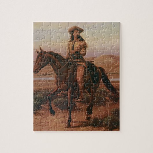 Cowboys, Buffalo Bill on Charlie van Cary Legpuzzel (Verticaal)