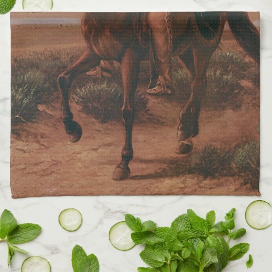  Cowboys, Buffalo Bill on Charlie van Cary Theedoek (Gevouwen)