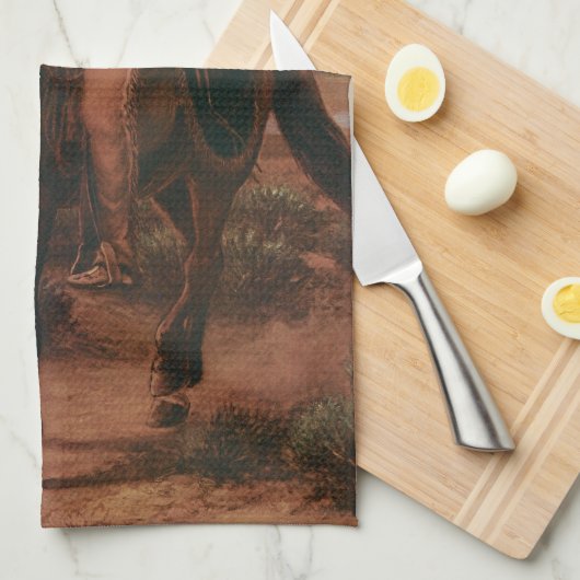  Cowboys, Buffalo Bill on Charlie van Cary Theedoek (Quarter Fold)