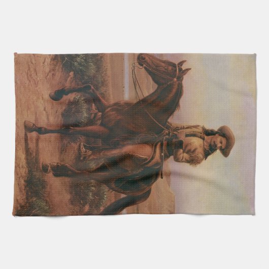 Cowboys, Buffalo Bill on Charlie van Cary Theedoek (Horizontaal)