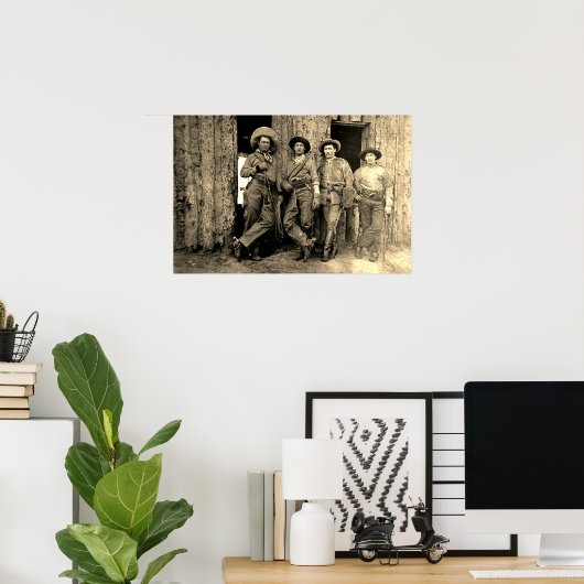 Cowboys Calgary Alberta Circa 1883 Poster (Thuiskantoor)