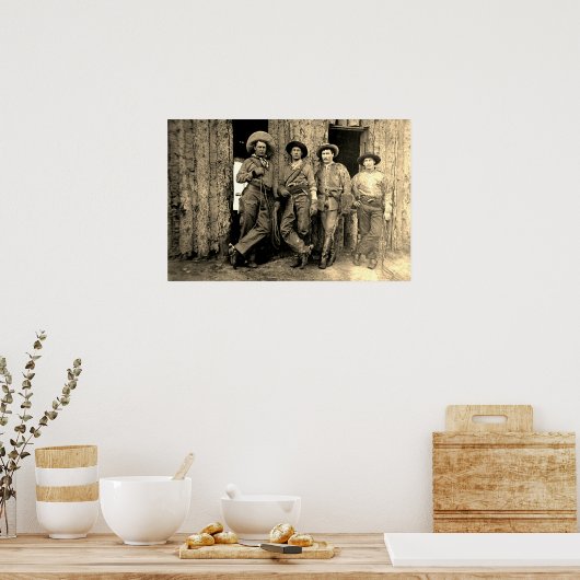 Cowboys Calgary Alberta Circa 1883 Poster (Keuken)