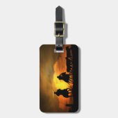 Cowboys Country Westerne Stevers Bagagelabel (Voorkant verticaal)