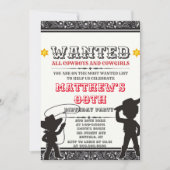 Cowboys & Cowgirl Bandana Birthday Party Invites (Voorkant)