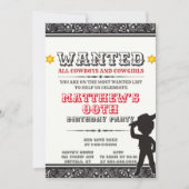 Cowboys & Cowgirl Bandana Birthday Party Invites (Voorkant)