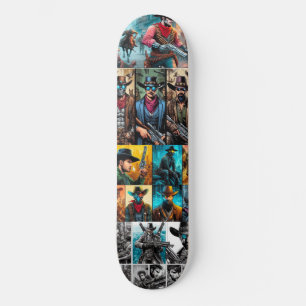 Cowboys Cyborg Comics Persoonlijk Skateboard