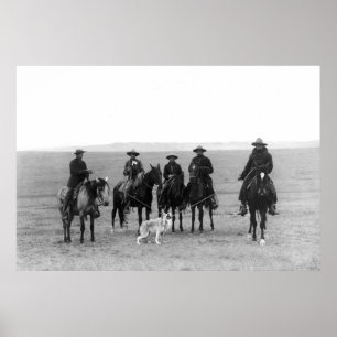 Cowboys die een Grijze Wolf aan het rollen brachte Poster