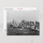 Cowboys die uiteten op het Briefkaart (Voorkant / Achterkant)