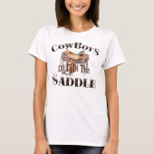 Cowboys Doen Het In Het Zadel T-shirt (Voorkant)