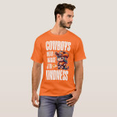Cowboys Draag Sinaasappel T-shirt (Voorkant volledig)