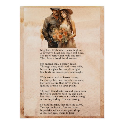 Cowboy's Droom Perfect Poster (Voorkant)