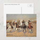  cowboys, een slag voor hout van Remington Briefkaart (Voorkant / Achterkant)