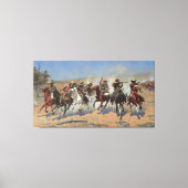  cowboys, een slag voor hout van Remington Canvas Afdruk (Voorkant)