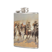  cowboys, een slag voor hout van Remington Heupfles (Links)