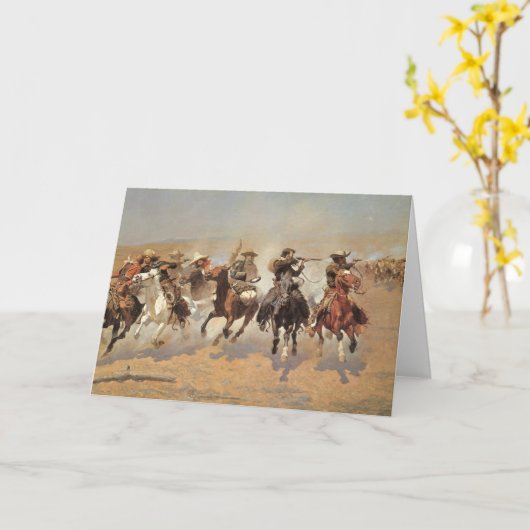  cowboys, een slag voor hout van Remington Kaart (Gele Bloem)