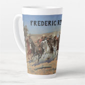  cowboys, een slag voor hout van Remington Latte Mok (Linkerhoek)