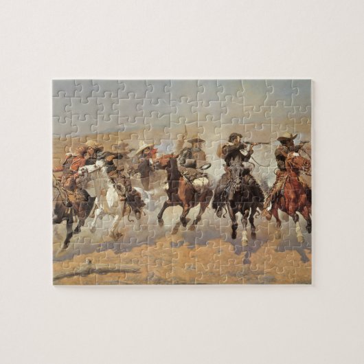  cowboys, een slag voor hout van Remington Legpuzzel (Horizontaal)