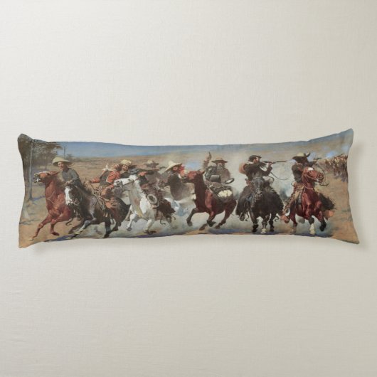  cowboys, een slag voor hout van Remington Lichaamskussen (Achterkant)